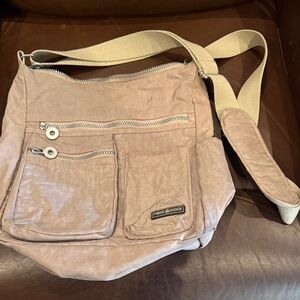 Beige Crossbody Bag by